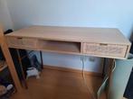 Solstice - Bureau 2 tiroirs en rotin, Maison & Meubles, Bureaux, Enlèvement, Comme neuf, Bureau