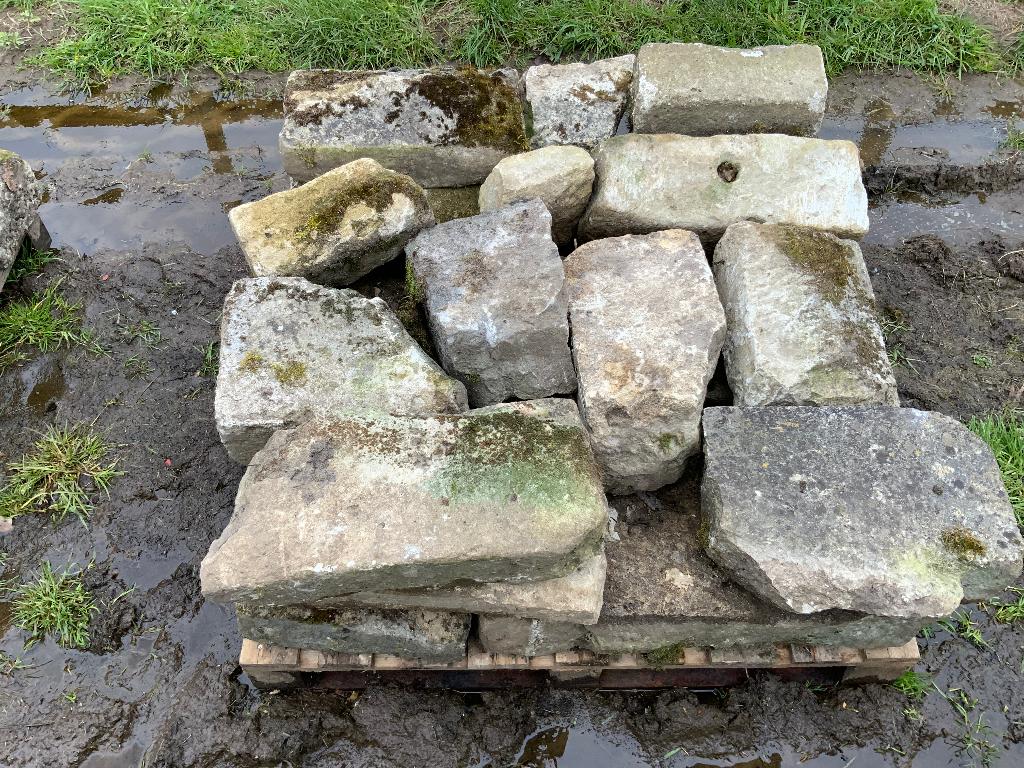 Gobertange steen, Bricolage & Construction, Briques, Enlèvement, Utilisé, Pierres naturelles