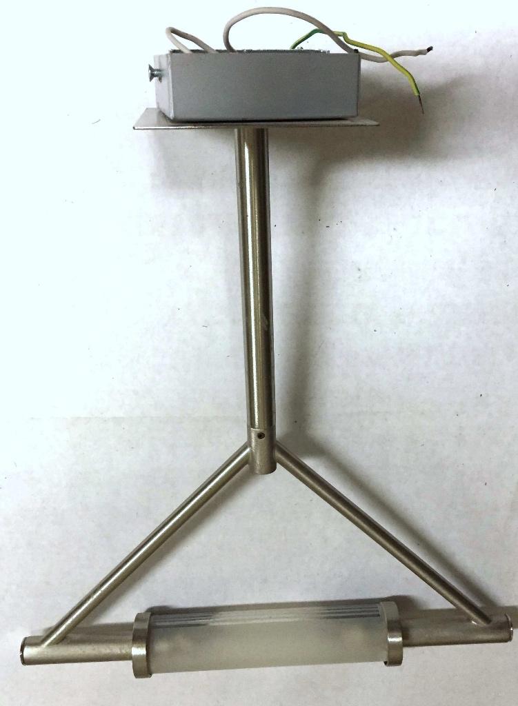 Plafondlamp halogeen, zeer veel lichtopbrengst, Ophalen of Verzenden, Zo goed als nieuw, Glas, INOX DESIGN