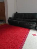 Tweezitsbank in leer, Huis en Inrichting, Zetels | Zetels, Ophalen, Leer