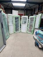 Witte PVC-deur, geglazuurd of half glas, inclusief handgreep, Ophalen, Schuifdeur, Nieuw, Glas