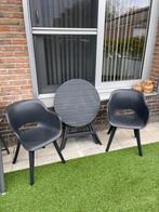 Set de balcon en PVC gris, anthracite tendance, Enlèvement, Utilisé, Plastique, Pliant