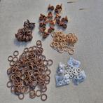 gordijnringen hout, Huis en Inrichting, Stoffering | Gordijnen en Lamellen, Ophalen of Verzenden, Zo goed als nieuw, Bruin