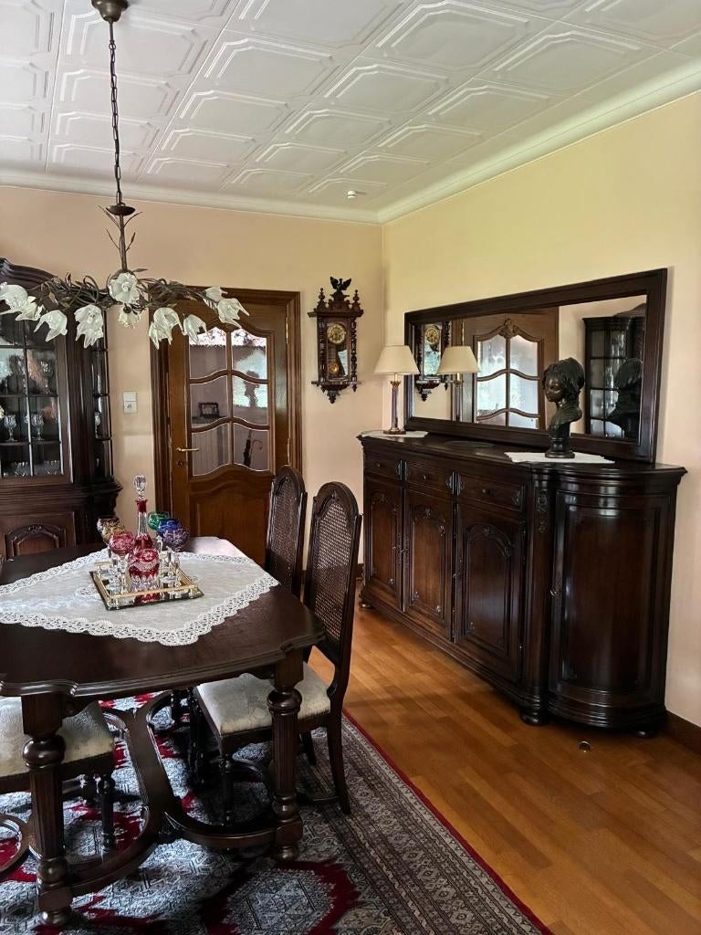 eetkamer in goede staat, Maison & Meubles, Salles à manger complètes, Comme neuf, 4 à 6 chaises, Enlèvement