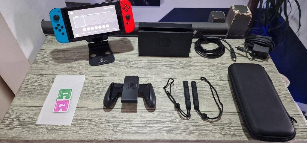 console nintendo switch complete en boite + garantie, Enlèvement ou Envoi, Comme neuf