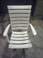 Opklapbare tuinstoelen wit Grosfillex, Tuin en Terras, Ophalen, Gebruikt, Kunststof, Inklapbaar