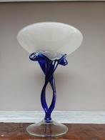 fruitschaal handgeblazen glazen schaal vintage jaren 70, Antiek en Kunst, Ophalen