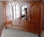 Eiken kast en tafel met 6 stoelen, Antiek en Kunst, Ophalen