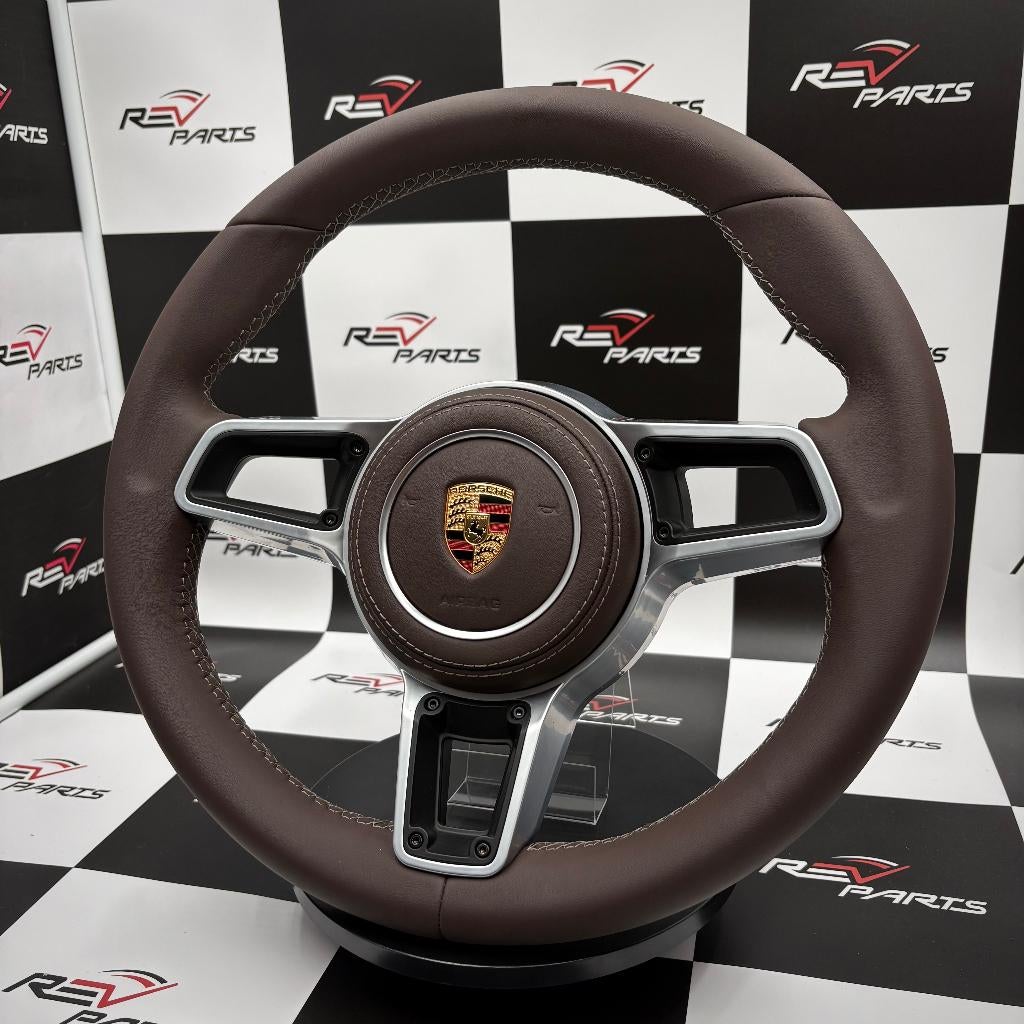 Volant amélioré en cuir cappuccino marron espresso Porsche, Autos : Pièces & Accessoires, Commande, Porsche, Neuf, Enlèvement ou Envoi
