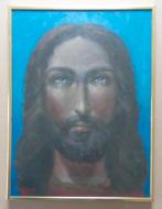 JAAK HORCKMANS / CHRISTUS / OLIEVERF PAPIER / 40x30cm KADER, Enlèvement ou Envoi