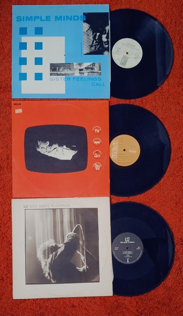 VINYLS U2 SIMPLE MINDS IGGY POP LP 33t Maxi singles 12", Cd's en Dvd's, Vinyl | Overige Vinyl, Gebruikt, EP, Originele persing