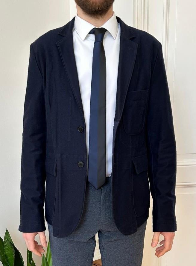 Veste homme IKKS (46), Enlèvement ou Envoi, Porté, Bleu, Taille 46 (S) ou plus petite