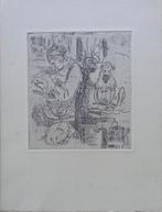 RIK WOUTERS / NEL MET HONDEN / ZW-W ETS / 33x25cm, Ophalen of Verzenden