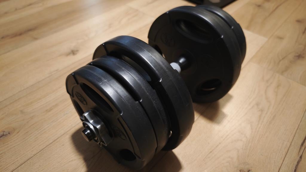 Een 10kg dumbbel en fitness accessoires, Ophalen, Zo goed als nieuw, Benen, Overige typen