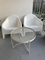 Set fauteuils/table base IKEA, Enlèvement, Utilisé