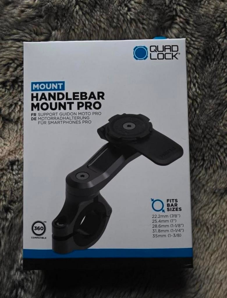 Quadlock handlebar mount pro, Telecommunicatie, Telefoonhouders, Ophalen of Verzenden, Nieuw