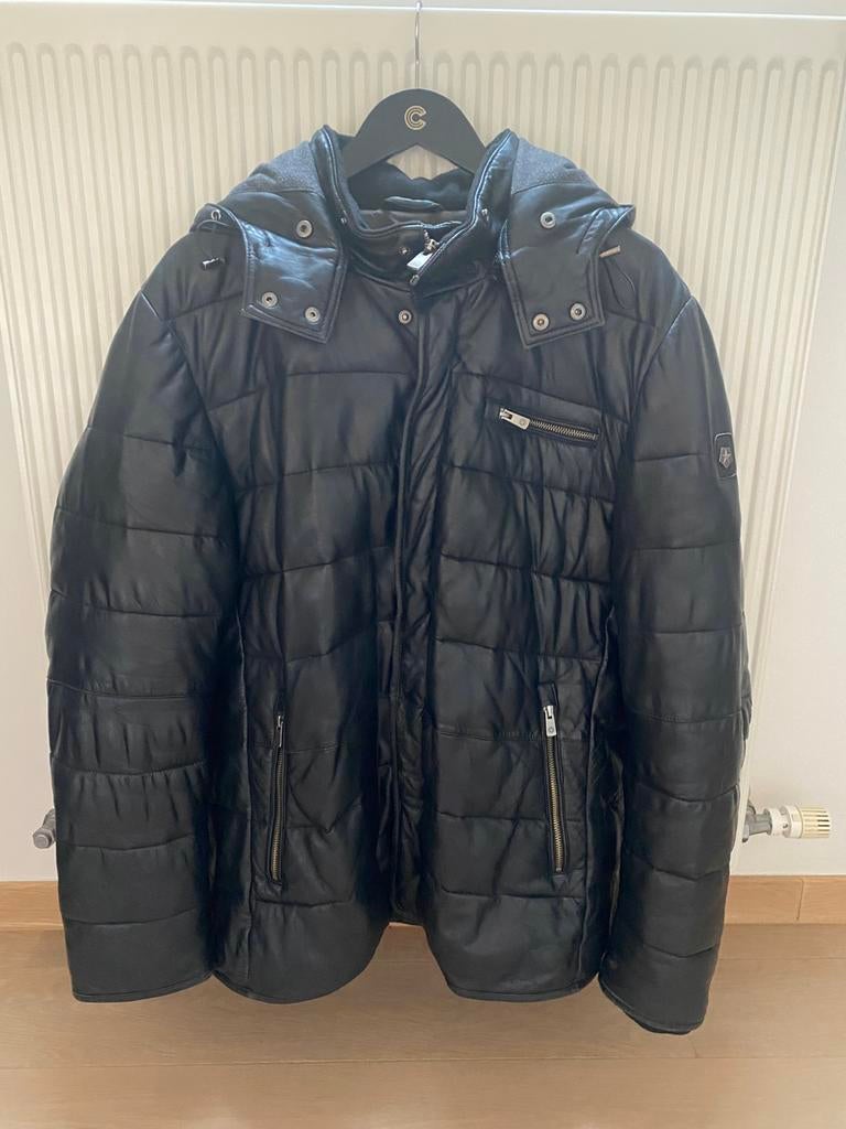 MILESTONE lederen jas XL Zwart, Enlèvement ou Envoi, Comme neuf, Taille 56/58 (XL), Noir
