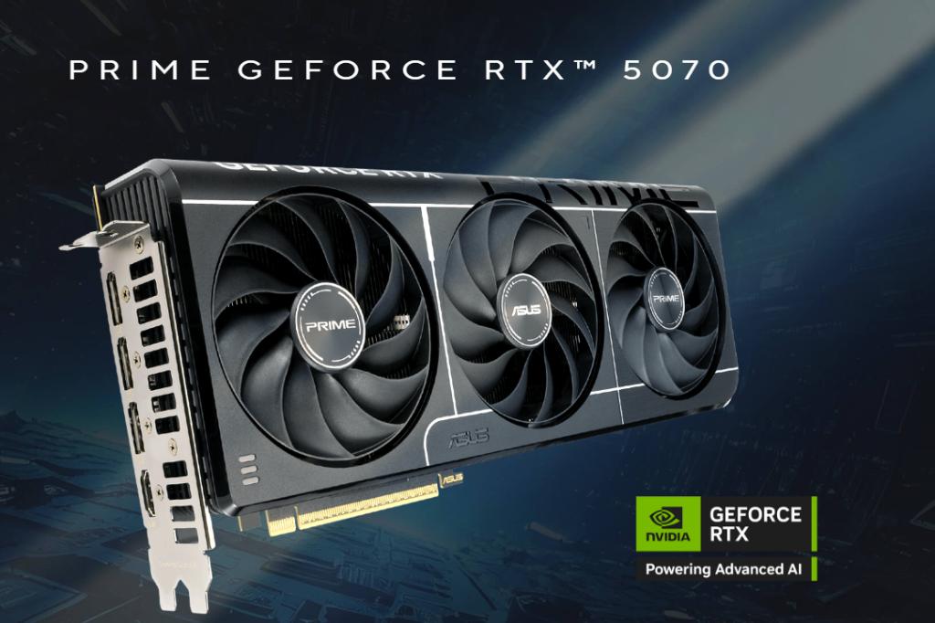 ASUS PRIME NVIDIA GeForce RTX 5070 OC, Neuf, GDDR6, Enlèvement, HDMI