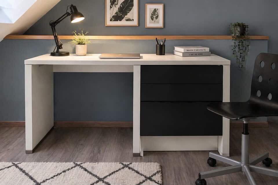 Bureau, Autres marques, 150 cm, Autres matériaux, Comme neuf