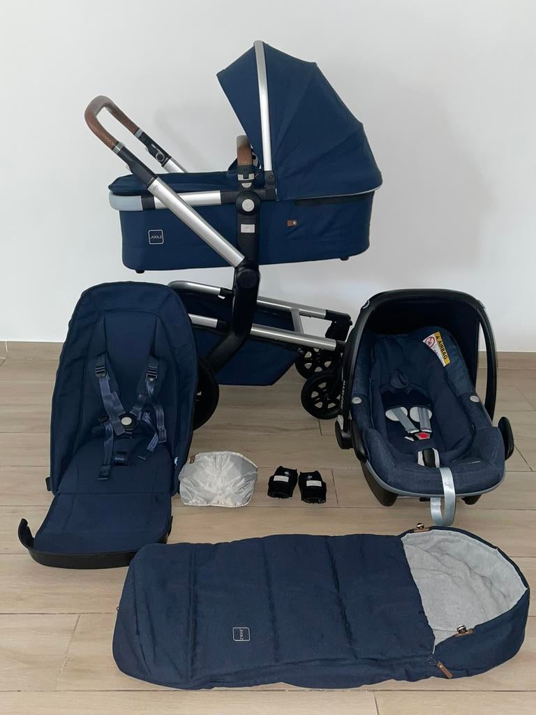 Joolz Day 3 Parrot Blue kinderwagen 3-in-1 Complete Set, Ba, Zo goed als nieuw, Ba, Maxi-Cosi