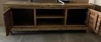 Tv meubel, Ophalen, 100 tot 150 cm, Modern landelijk, Zo goed als nieuw