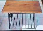 Petite table 25cm sur 50cm bois et fer forgé, Maison & Meubles, Enlèvement ou Envoi, Bois