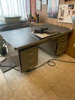 Bureau en métal 153/87/78 cm, Maison & Meubles, Enlèvement, Utilisé, Bureau