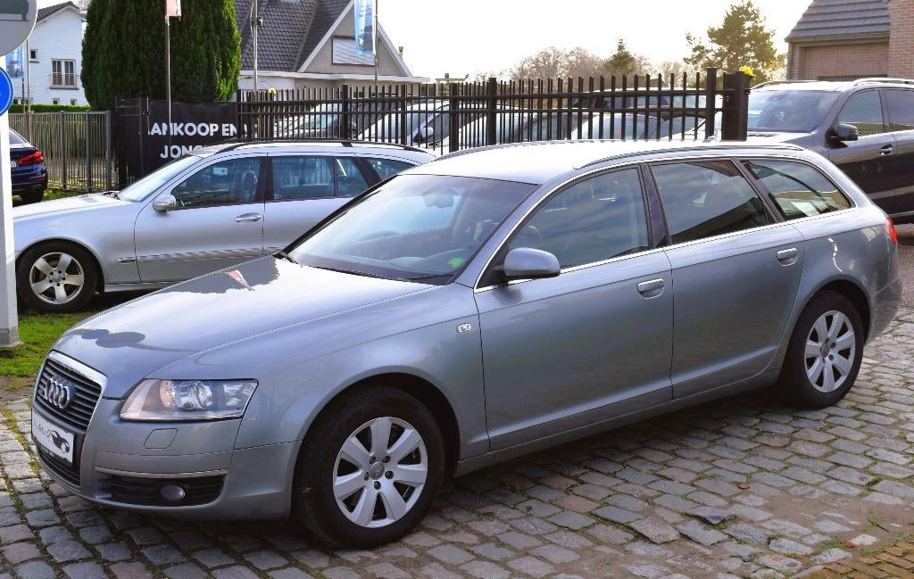 Audi A6 2.7TDi V6 Quattro/Automaat/GPS/LEDER, Zwart, Bedrijf, Euro 4, Zilver of Grijs