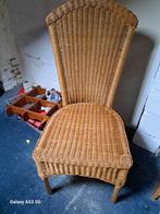 Lot de 6 chaises en rotin stressé