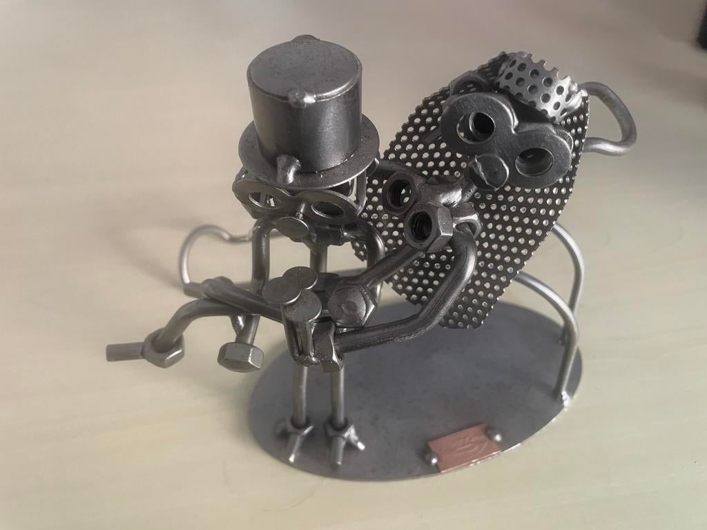 Deco artisanal metallique « Couples », Antiquités & Art, Enlèvement ou Envoi, Femme