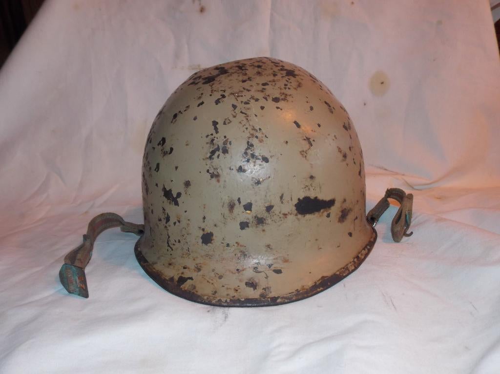 Casque américain M1 de la Seconde Guerre mondiale, Collections, Enlèvement ou Envoi, Armée de terre, Casque ou Béret