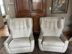 2 comfortabele beige zetels, Huis en Inrichting, Ophalen, Zo goed als nieuw, Stof