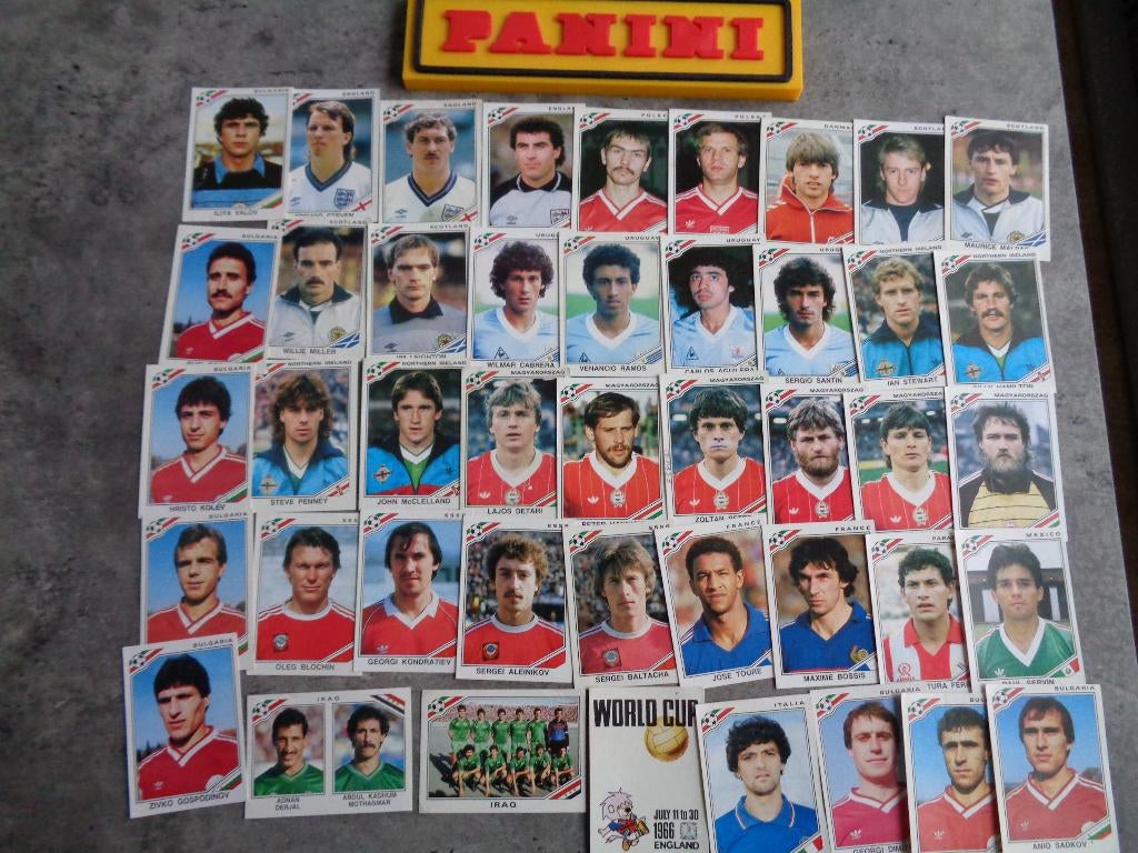 PANINI voetbal stickers WK 86 MEXICO 1986 44X, Verzenden, Zo goed als nieuw