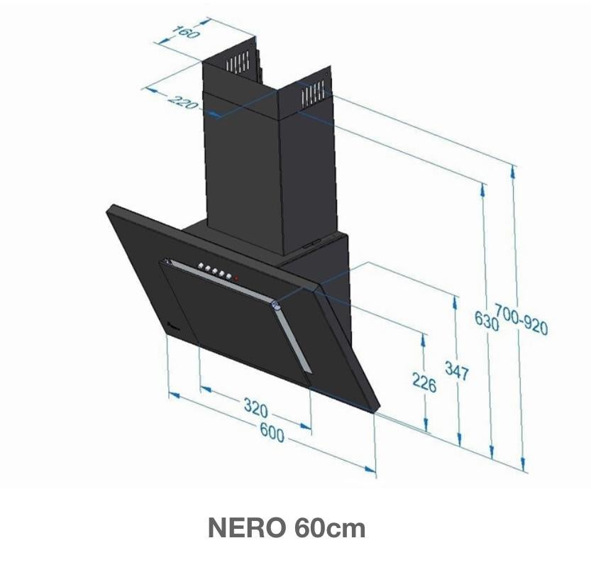 NOUVELLES HOTTES ASPIRANTES DE 60 cm disponibles, Enlèvement ou Envoi, Neuf, Autoportant, 200 à 400 m³/h