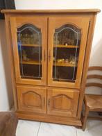 Vitrine chêne et buffet, Enlèvement, Utilisé, Chêne, Avec porte(s)