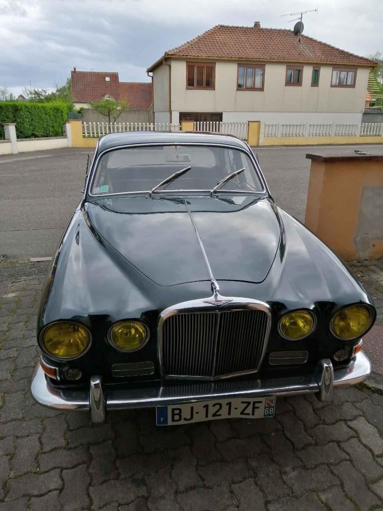 Jaguar 420 1967, Auto's, Jaguar, Particulier, Overige modellen, Benzine, Berline, 5 deurs, Handgeschakeld, Groen, Bruin, Leder