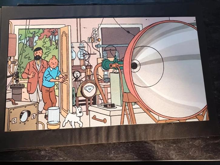 Poster van Kuifje, Verzamelen, Overige Verzamelen, Gebruikt, Ophalen