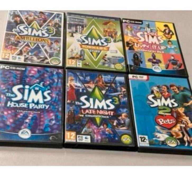 6X jeux PC Games Les Sims 2 et 3 + extension lot de game, Consoles de jeu & Jeux vidéo, Jeux | PC, Comme neuf, Simulation, Enlèvement ou Envoi