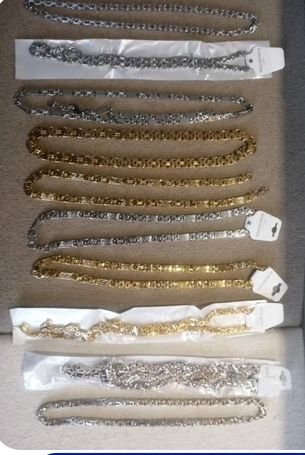 10 nieuwe konings kettingen en 5 konings armbanden, Ophalen of Verzenden, Nieuw, Overige kleuren, Overige materialen