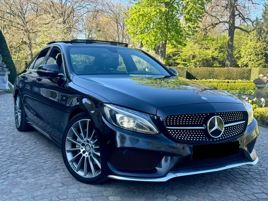 Mercedes C200d AMG Pack // Pano - Bi-Xenon, Auto's, Mercedes-Benz, 4 cilinders, Zwart, Leder, Bedrijf