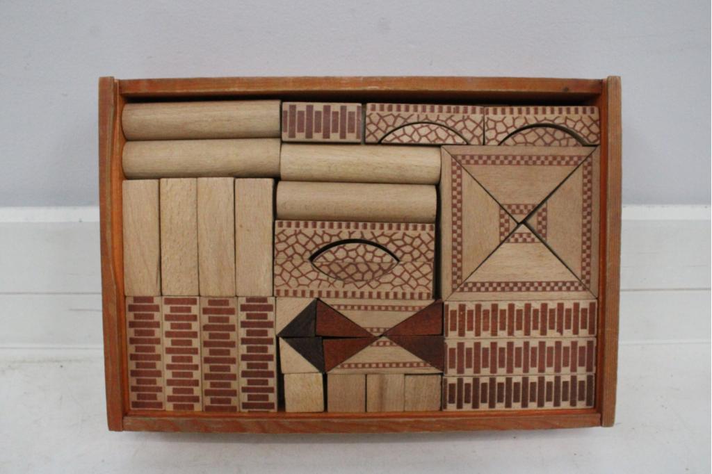 Vintage Houten Blokkendoos