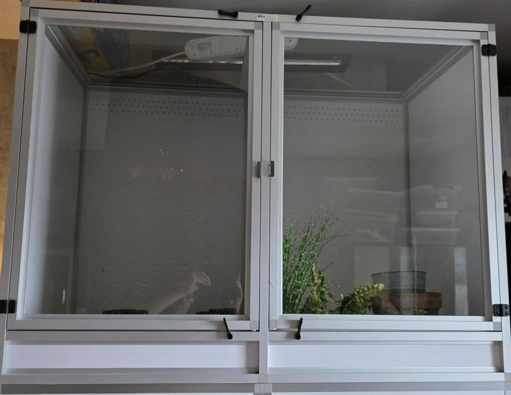 DUO terrarium 120x60x90, Animaux & Accessoires, Enlèvement ou Envoi, Comme neuf, Terrarium ou Paludarium