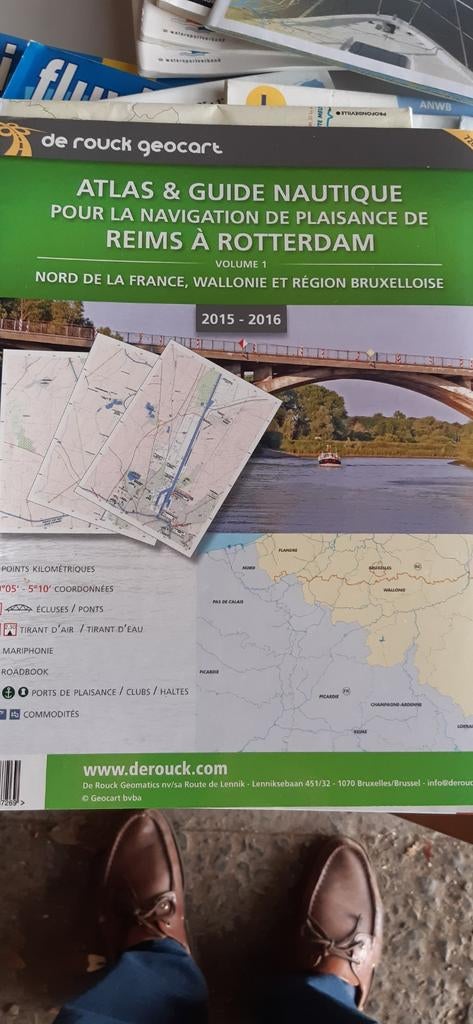 Carte De Roeck navigation  , nord France et Wallonie, Enlèvement ou Envoi