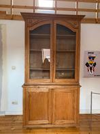 Buffet Vaisselier 2 Corps en Bois Massif - Style Ancien, Maison & Meubles, Ancien, 25 à 50 cm, 100 à 150 cm, Enlèvement