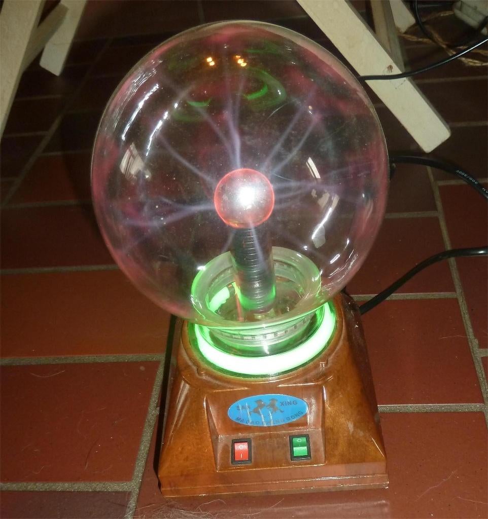 Plasma Bol, Huis en Inrichting, Lampen | Tafellampen, Zo goed als nieuw, Glas, Ophalen of Verzenden