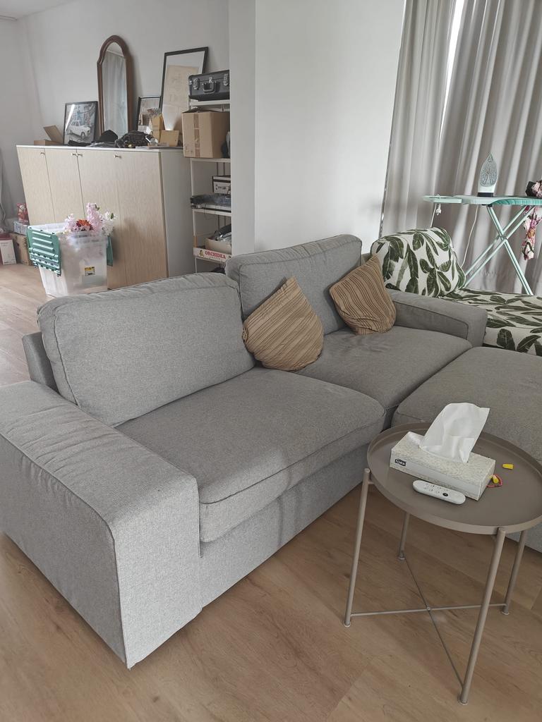 Hoekzetel Ikea + ligzetel, Ophalen, Zo goed als nieuw