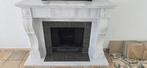Marmeren schouw met open haard, Huis en Inrichting, Haarden, Ophalen of Verzenden
