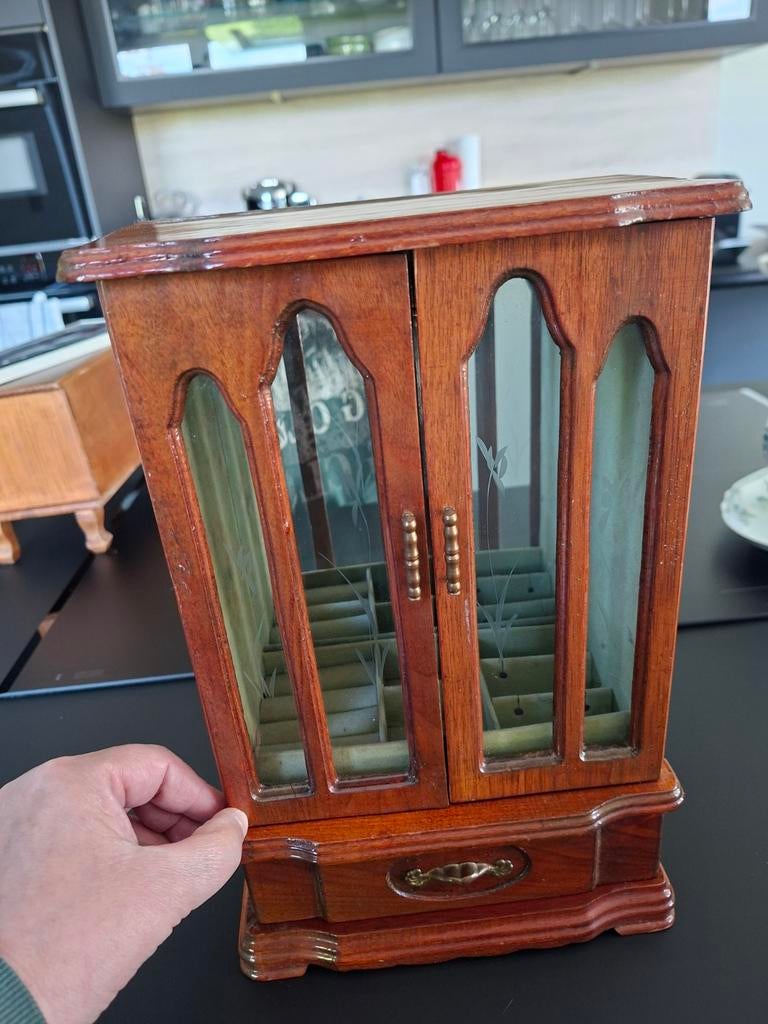 Grote muziekdoos voor sieraden VINTAGE., Ophalen of Verzenden