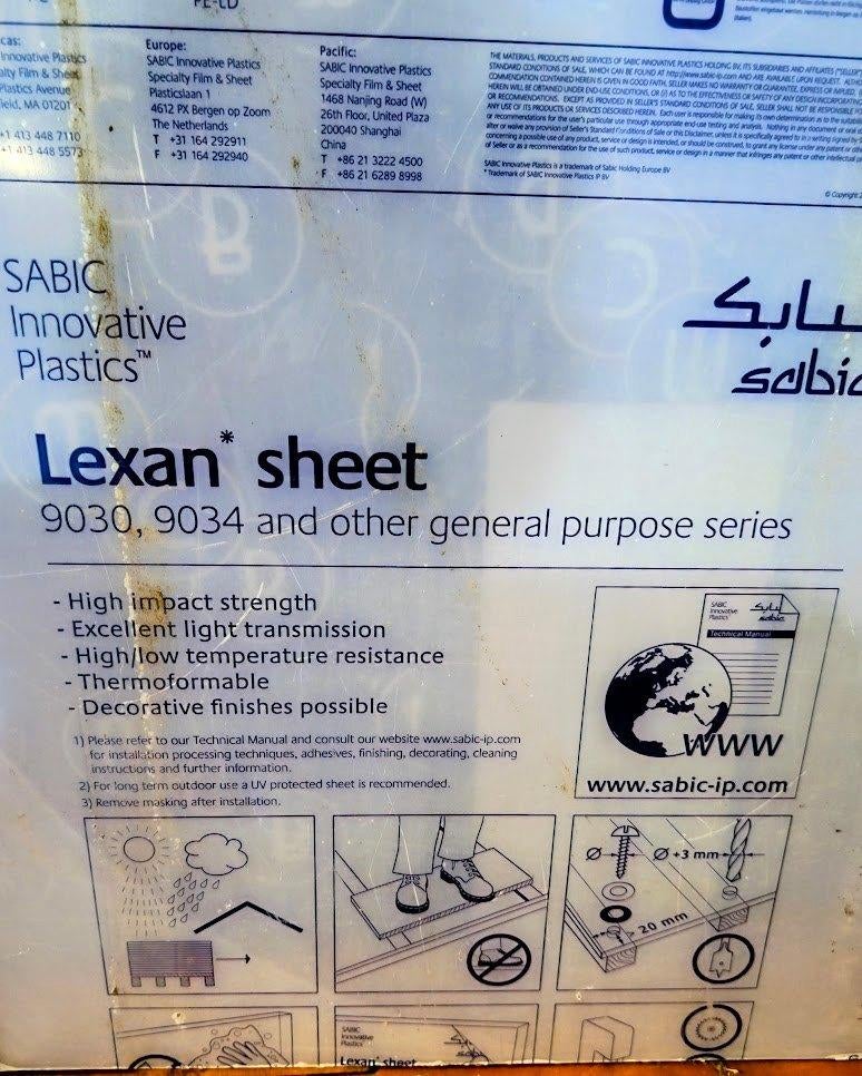 2 grandes feuilles de plexiglas de 1 x 4 et 1 x 5 mm plexy, Enlèvement, Neuf, Autres matériaux, Moins de 20 mm