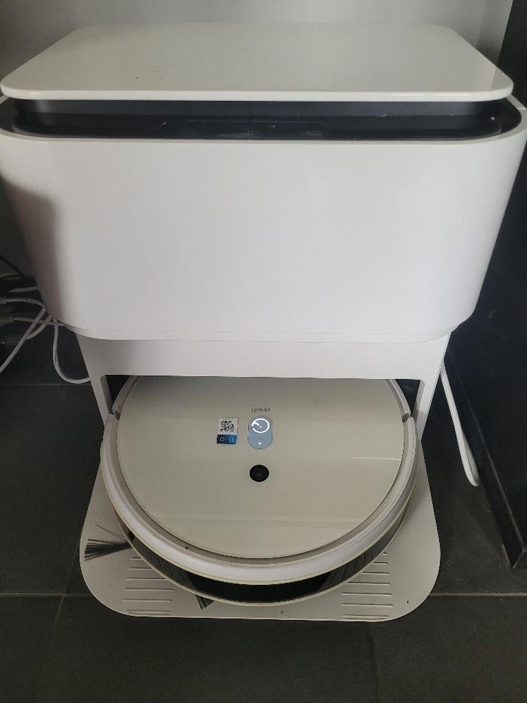 Robot aspirateur laveur Yeedi Mop Station + accessoires, Enlèvement, Utilisé, Réservoir, Aspirateur